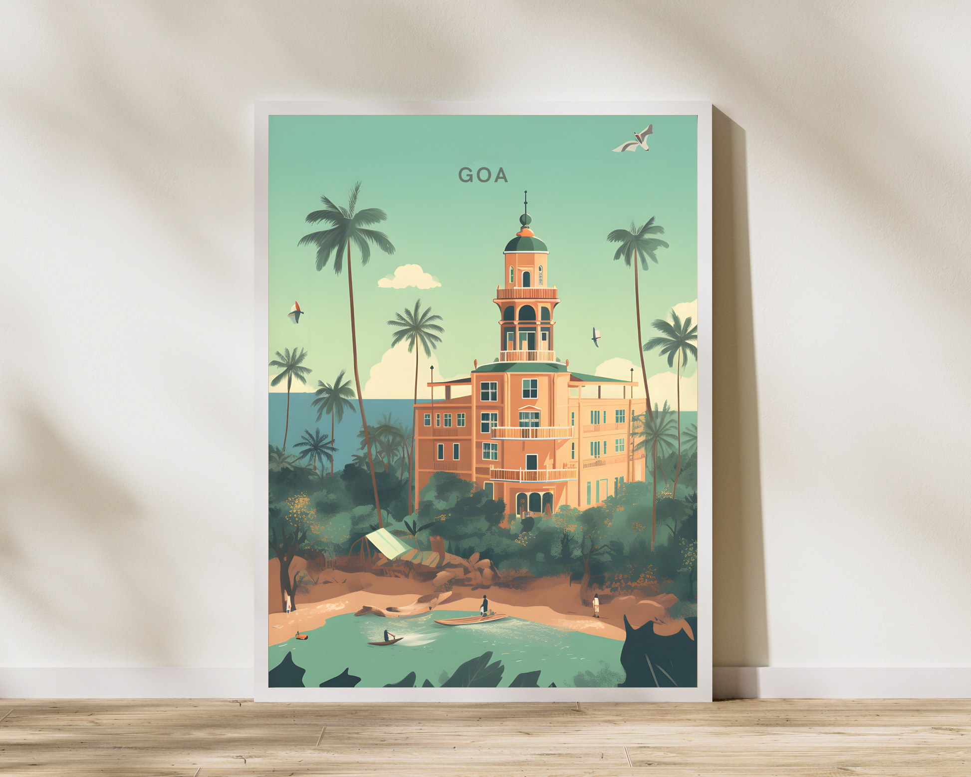 Goa India Travel Poster Print - Pitchers Design