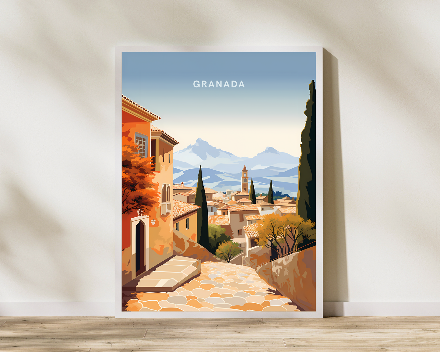 Granada Spain Travel Poster Print - Pitchers Design