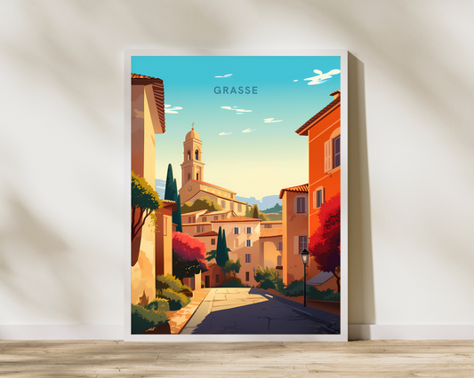 Grasse France Travel Poster Print - Pitchers Design