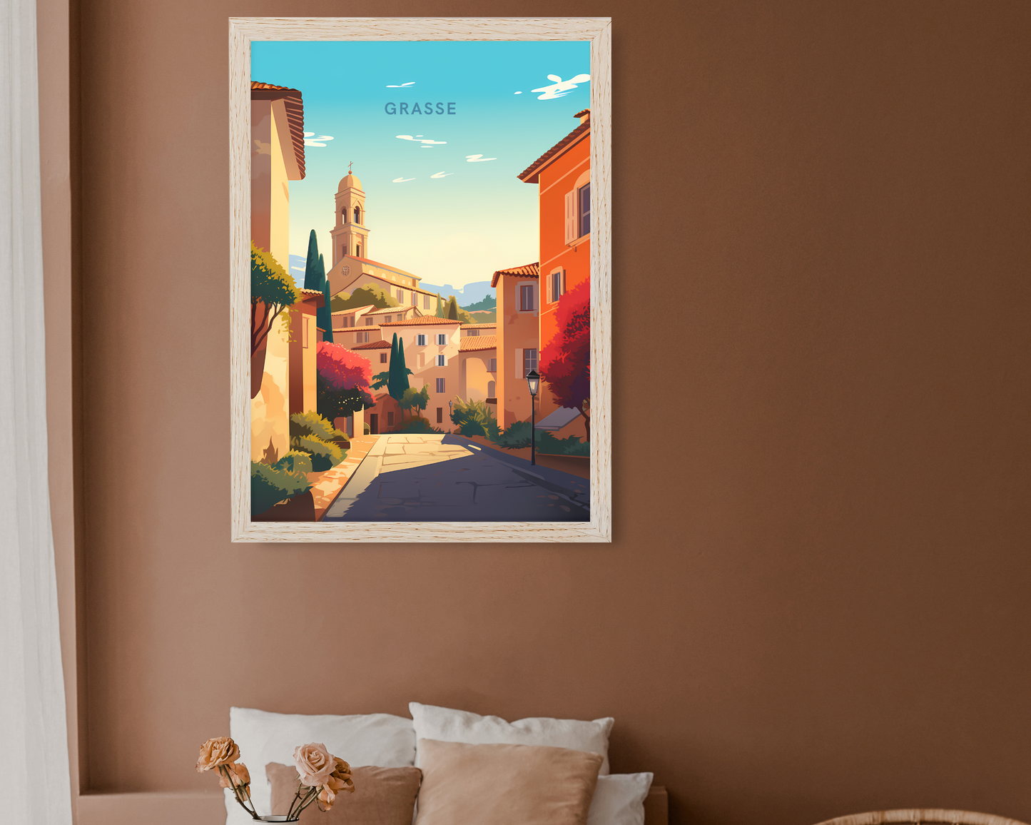 Grasse France Travel Poster Print - Pitchers Design