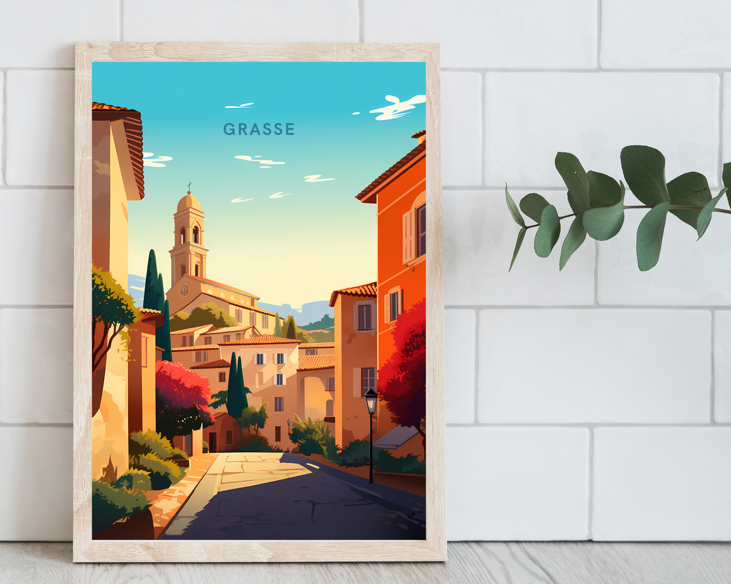 Grasse France Travel Poster Print - Pitchers Design