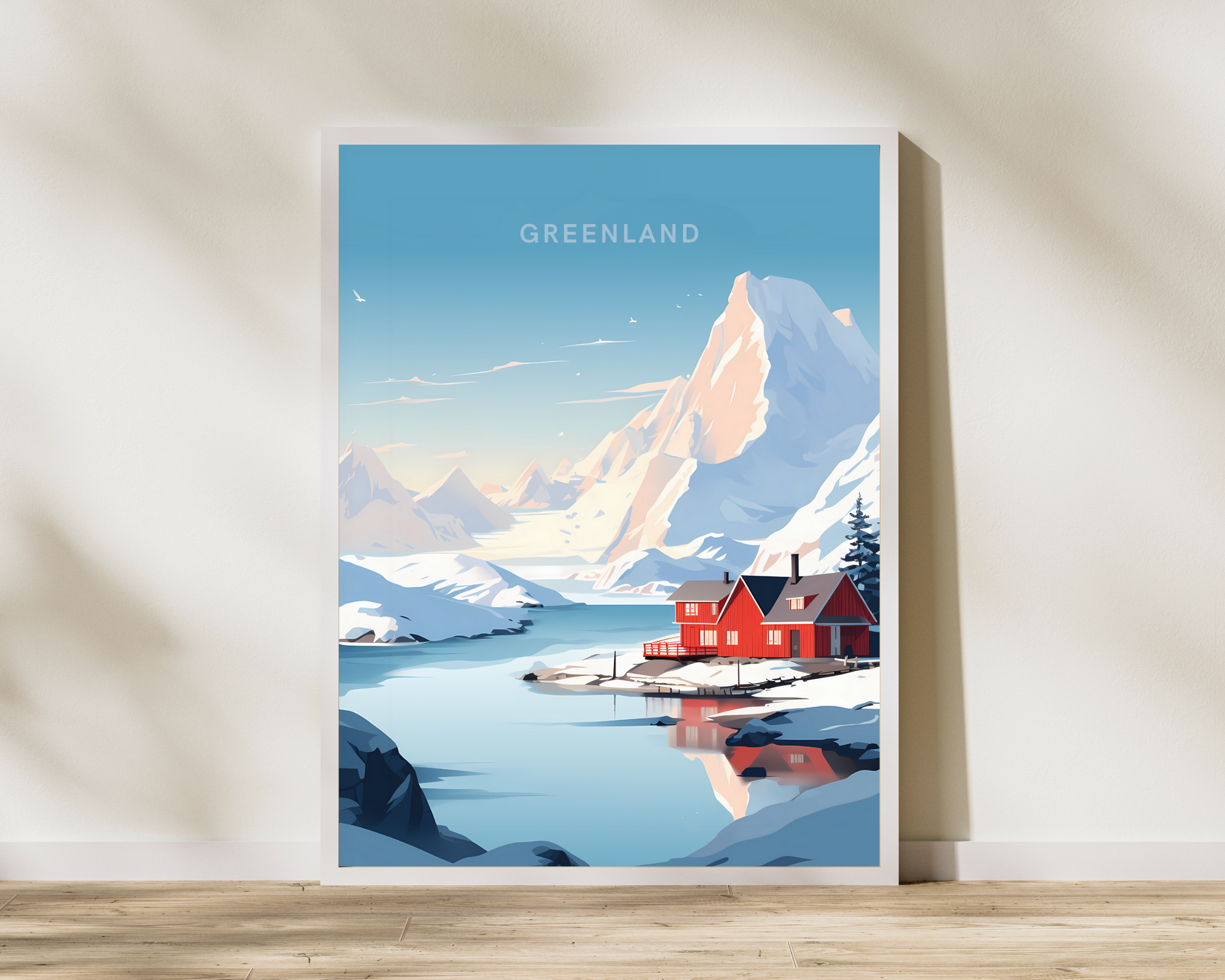 Greenland Travel Poster Print - Pitchers Design