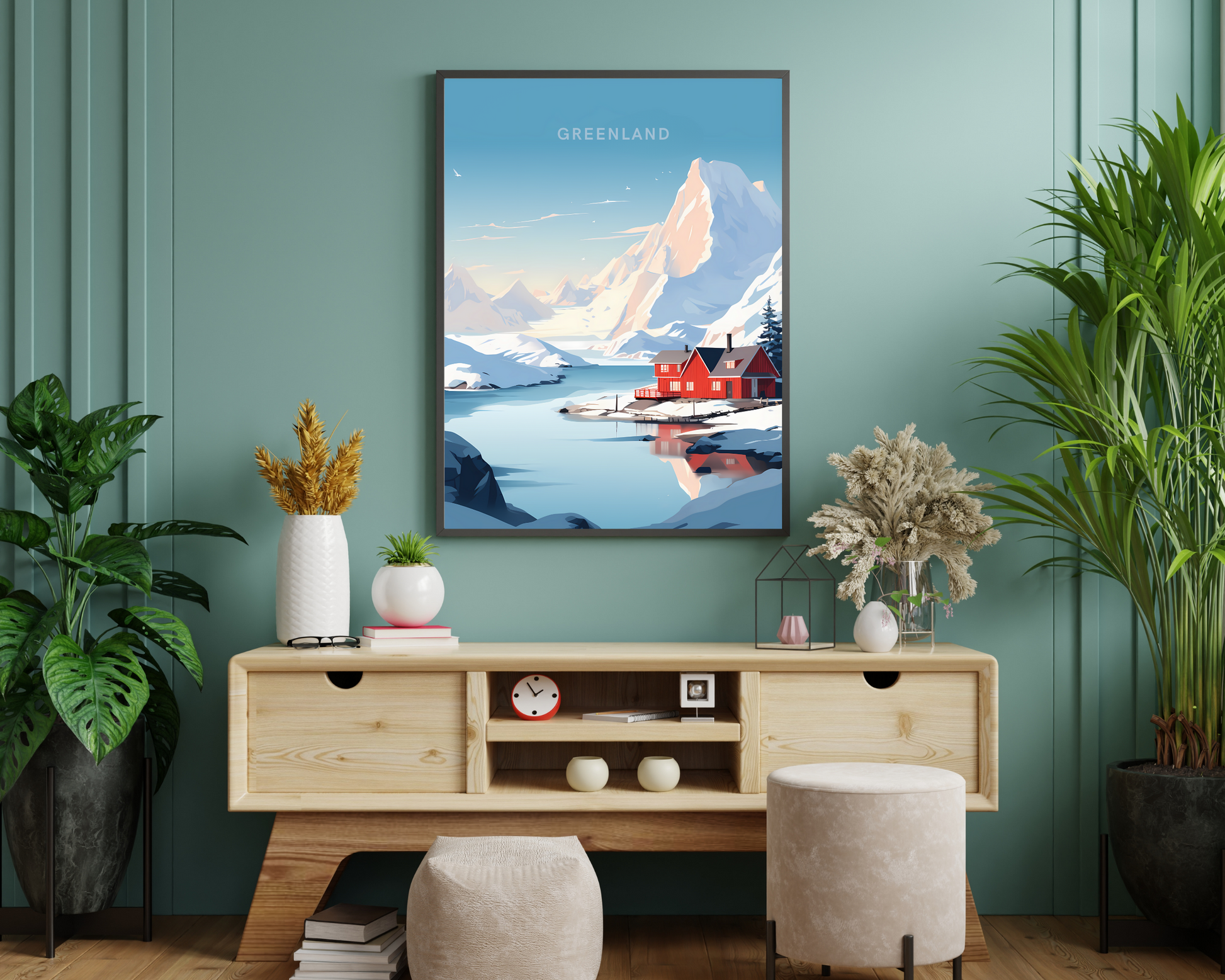 Greenland Travel Poster Print - Pitchers Design