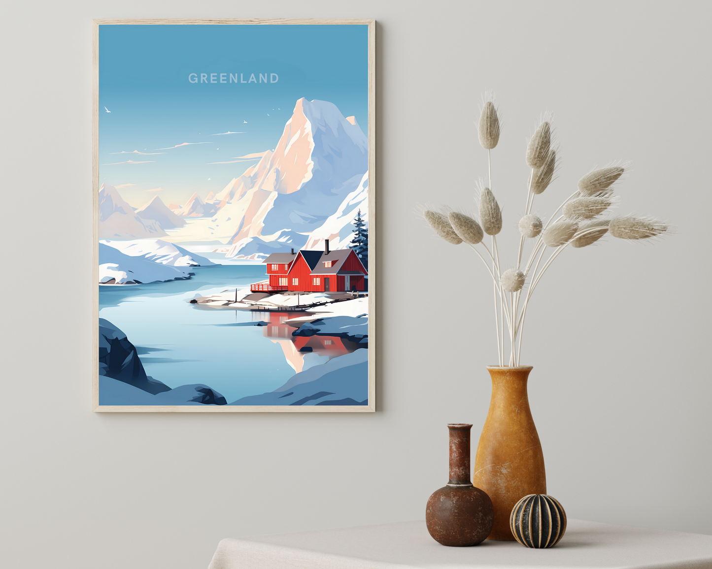 Greenland Travel Poster Print - Pitchers Design