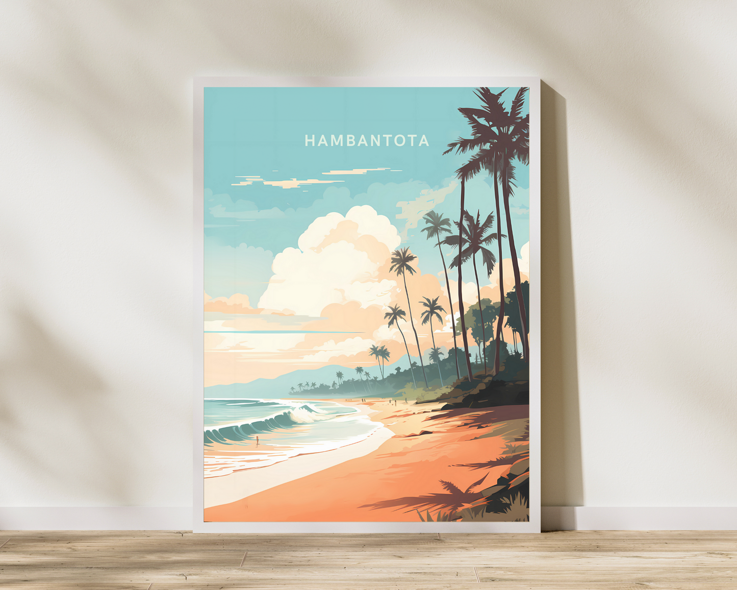 Hambantota Sri Lanka Travel Poster Print - Pitchers Design