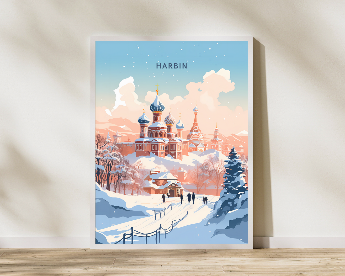 Harbin China Travel Poster Print - Pitchers Design