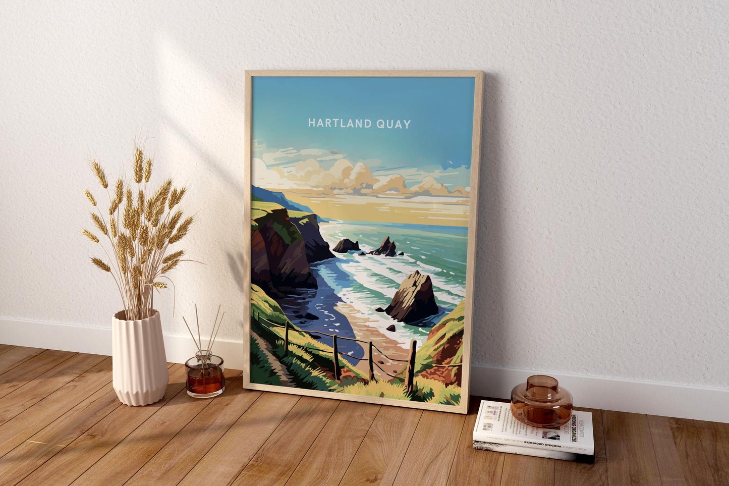 Hartland Quay England UK Travel Print Poster