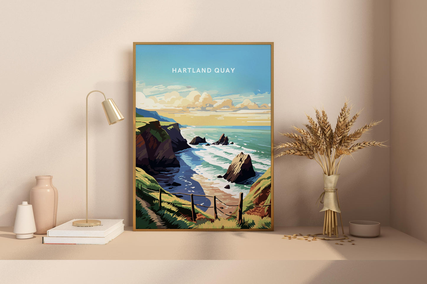 Hartland Quay England UK Travel Print Poster