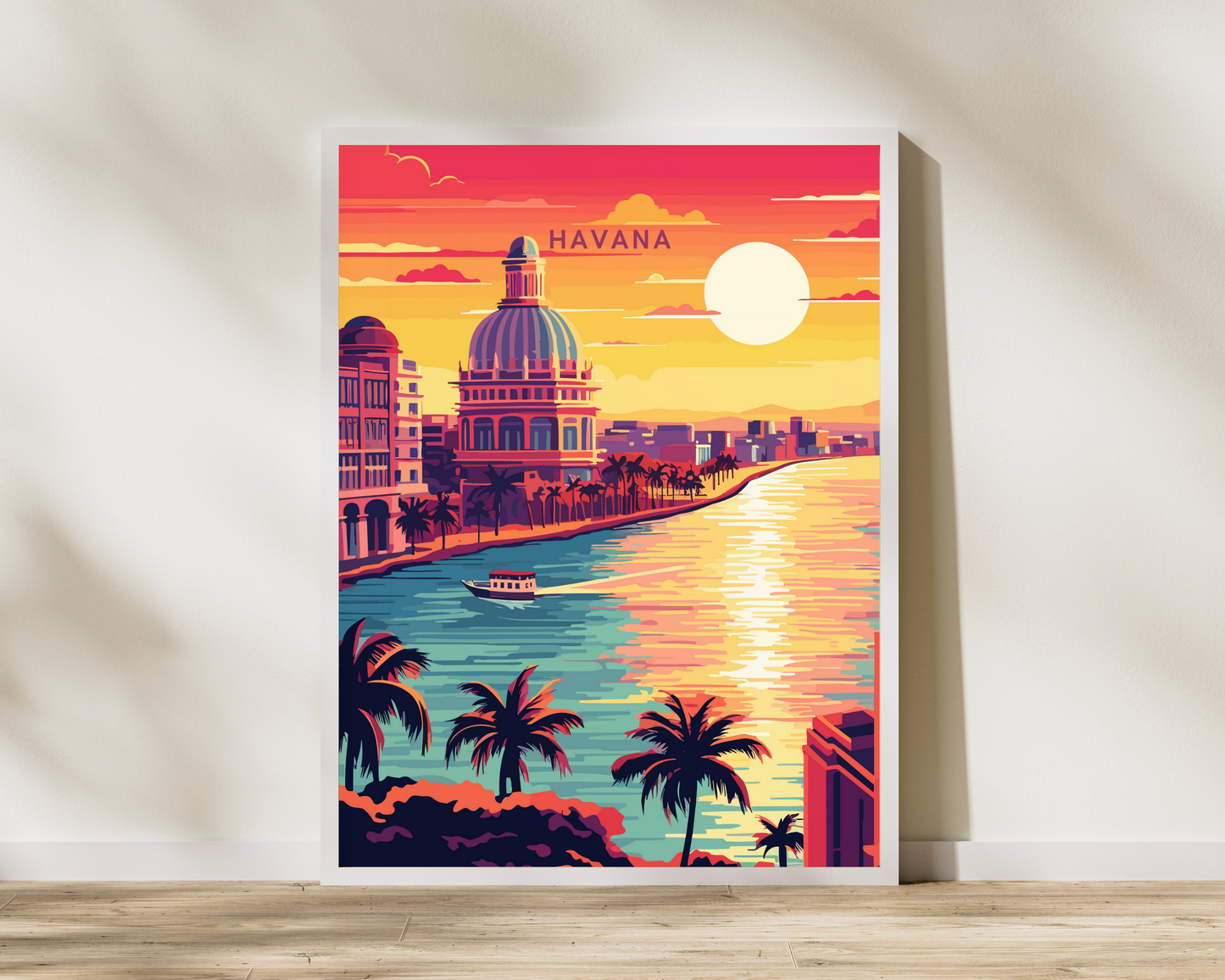 Havana Cuba Travel Poster Print - Pitchers Design