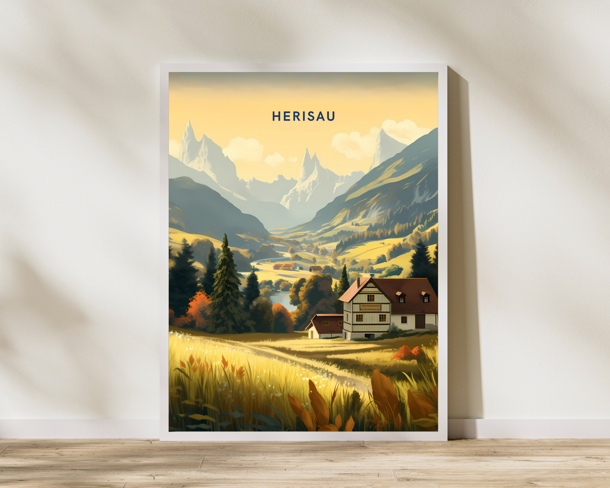 Herisau Switzerland Travel Poster Print - Pitchers Design