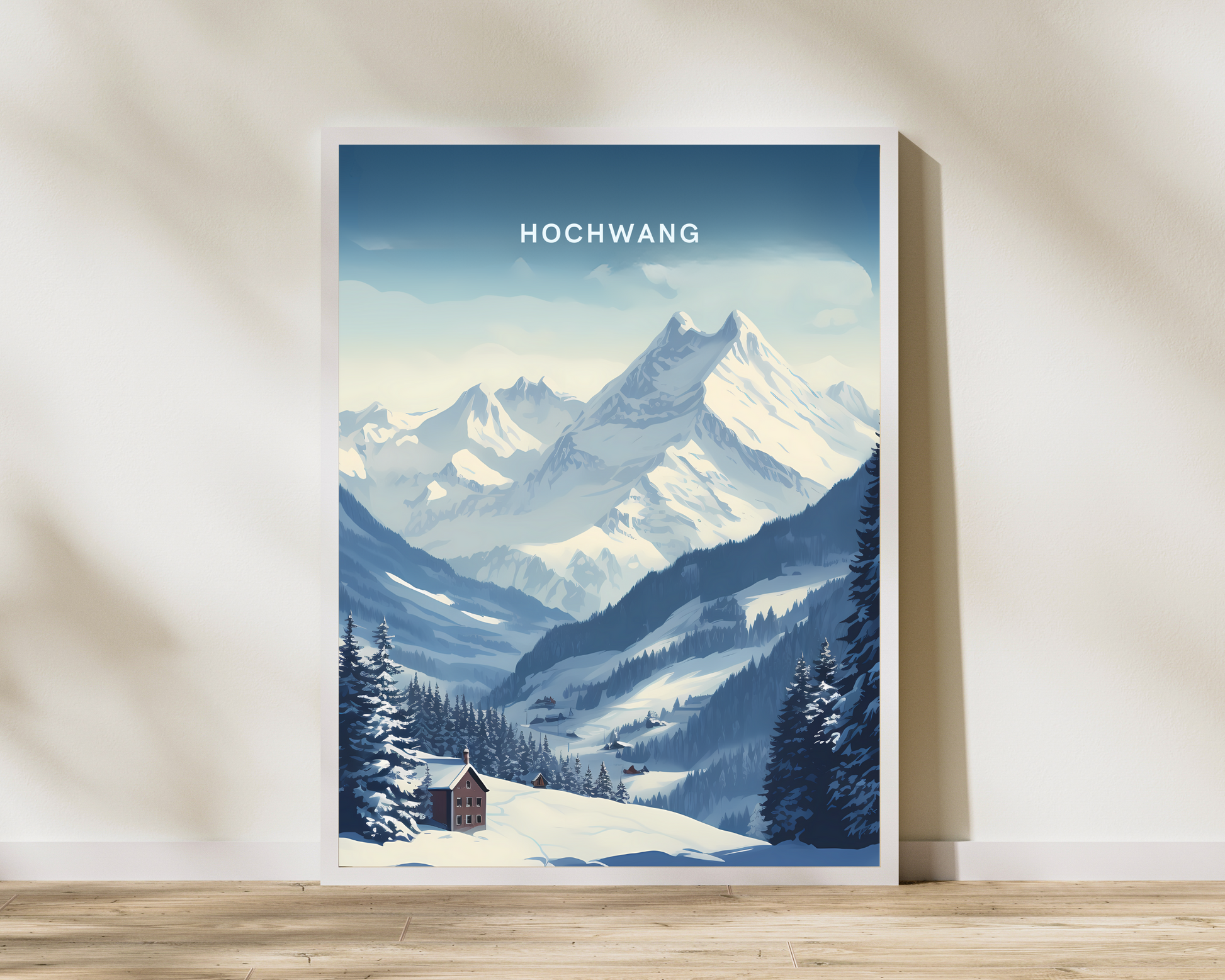 Hochwang Switzerland Travel Poster Print - Pitchers Design