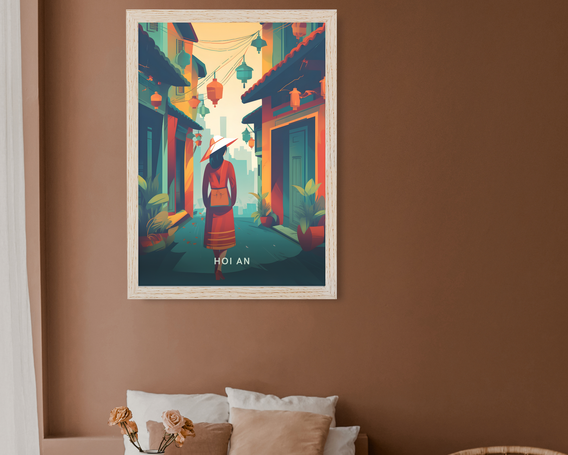 Picturesque charm of Hoi An Vietnam Travel Poster Print - Pitchers Design