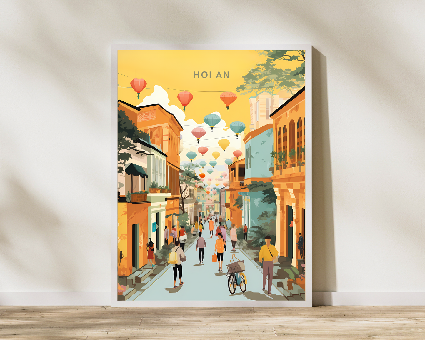 Hoi An by Day Vietnam Travel Poster Print - Pitchers Design