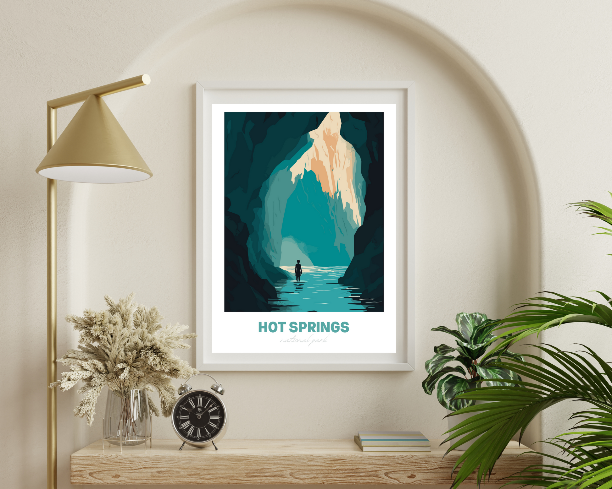 Hot Springs National Park Travel Poster Print - Pitchers Design