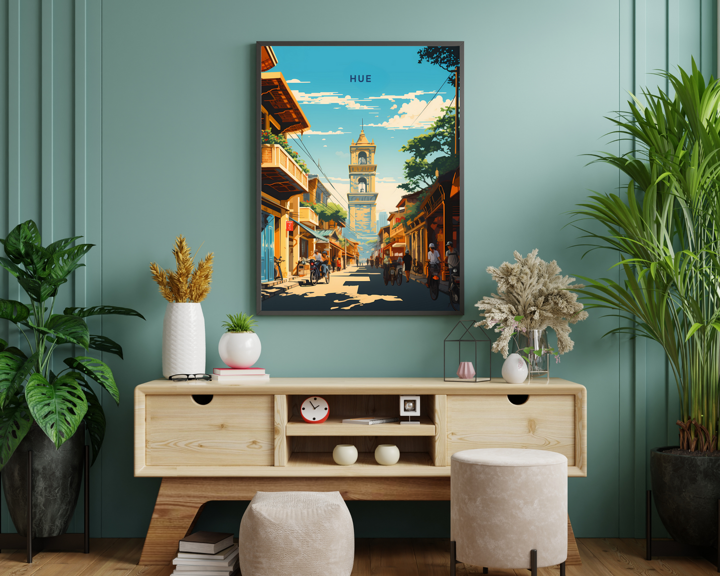 Hue Vietnam Travel Poster Print - Pitchers Design