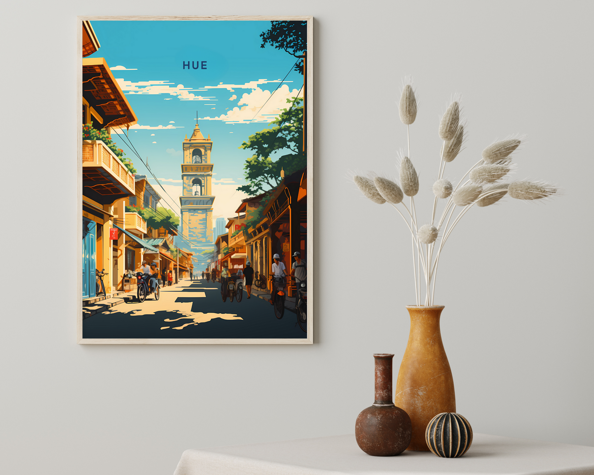 Hue Vietnam Travel Poster Print - Pitchers Design