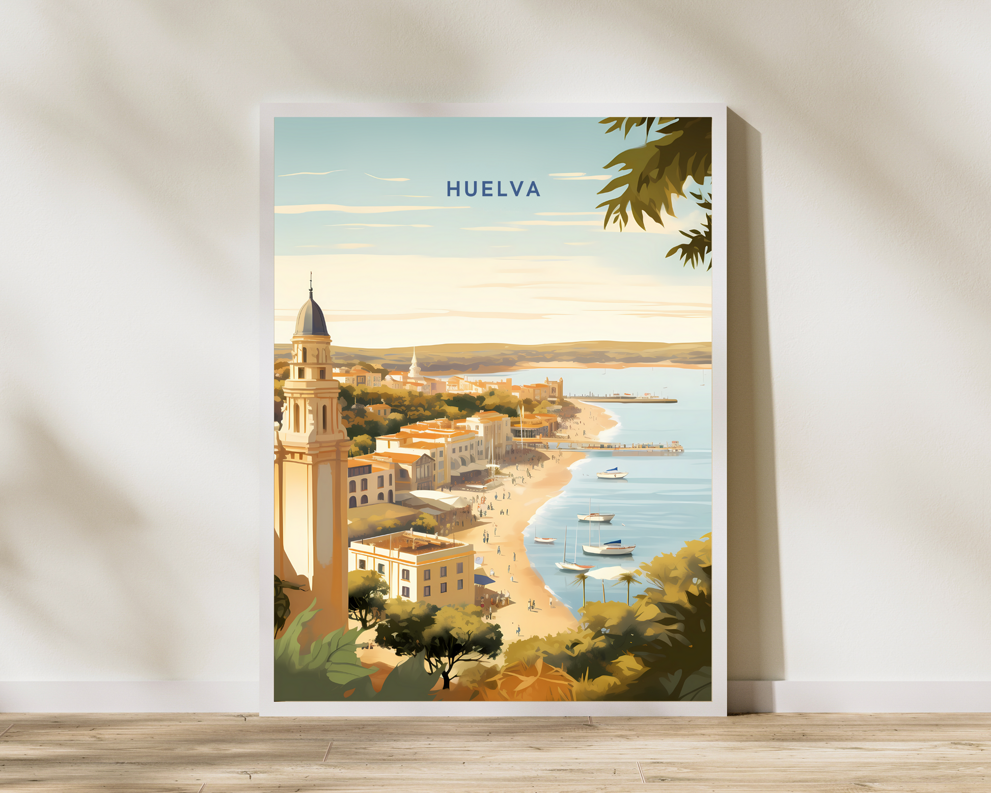 Huelva Spain Travel Poster Print - Pitchers Design