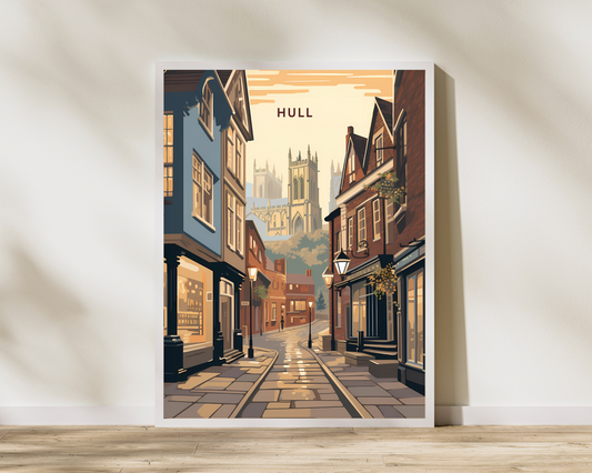 Hull England Travel Poster Print - Pitchers Design