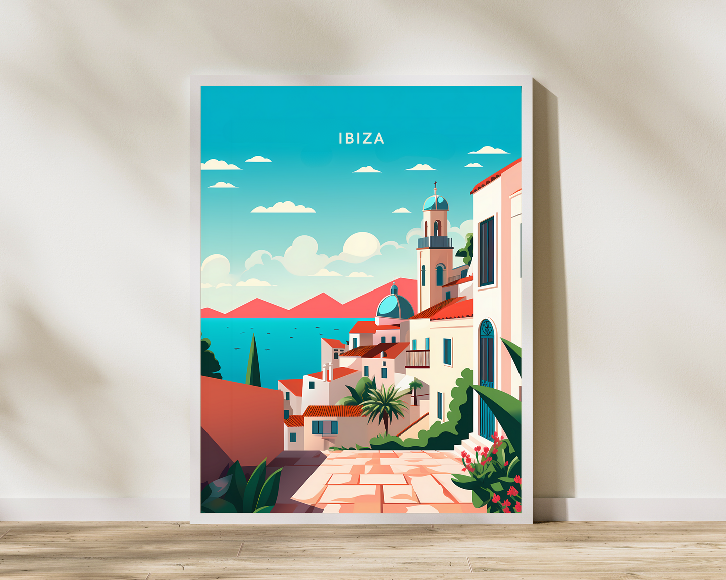 Ibiza Spain Travel Poster Print - Pitchers Design