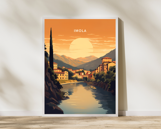 Imola Italy Travel Poster Print - Pitchers Design