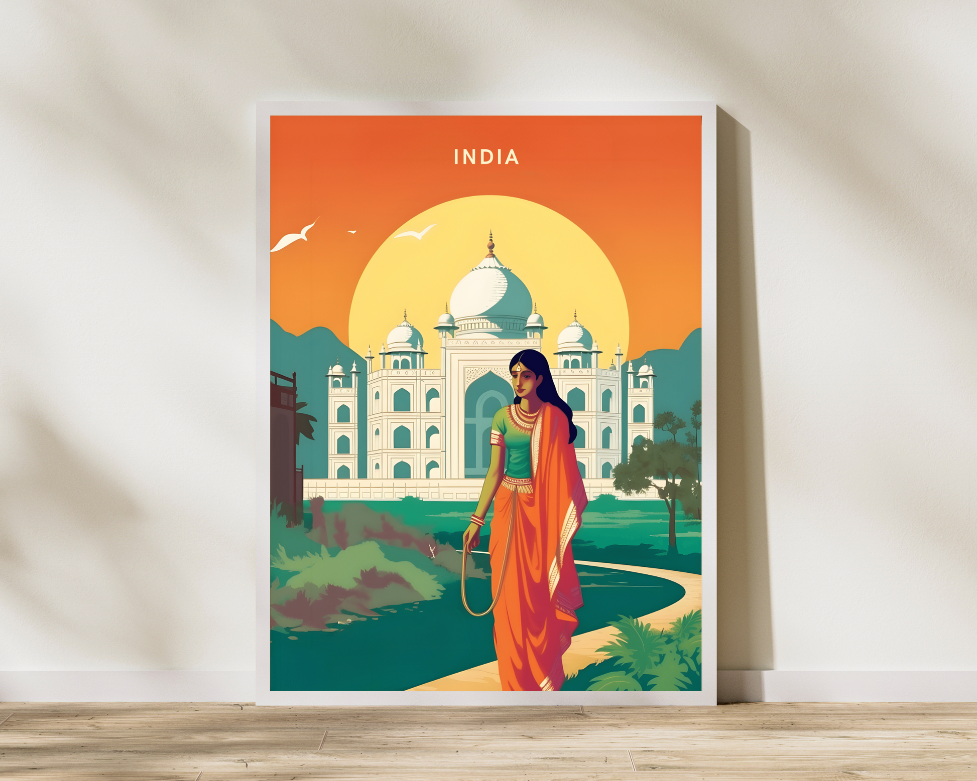 Vibrant India Travel Poster Print - Pitchers Design