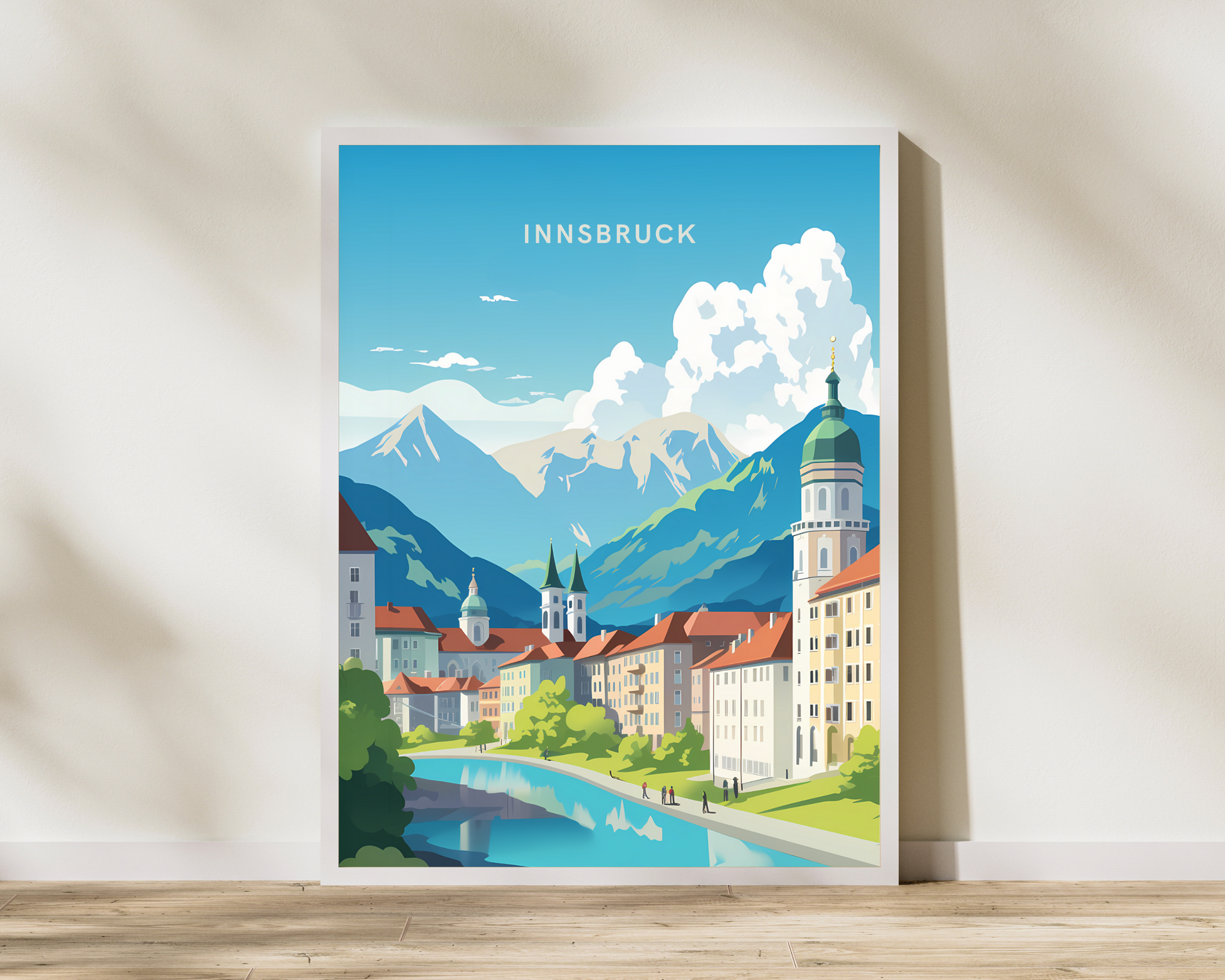 Innsbruck Austria Travel Poster Print - Pitchers Design