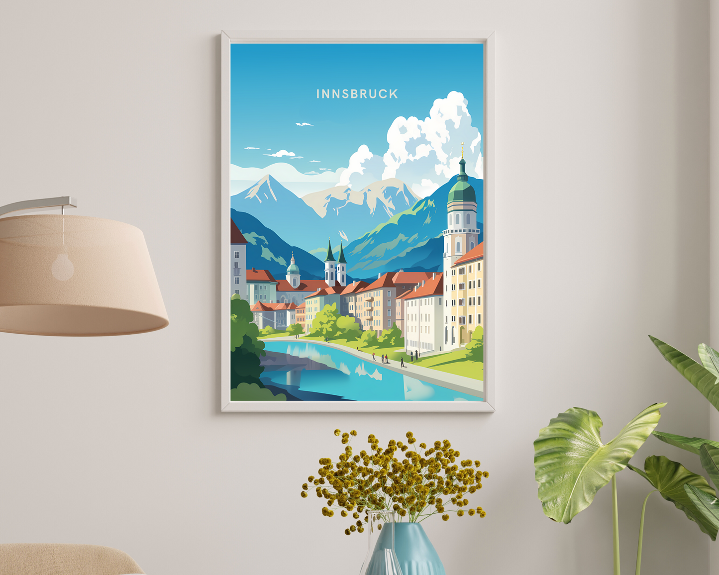 Innsbruck Austria Travel Poster Print - Pitchers Design