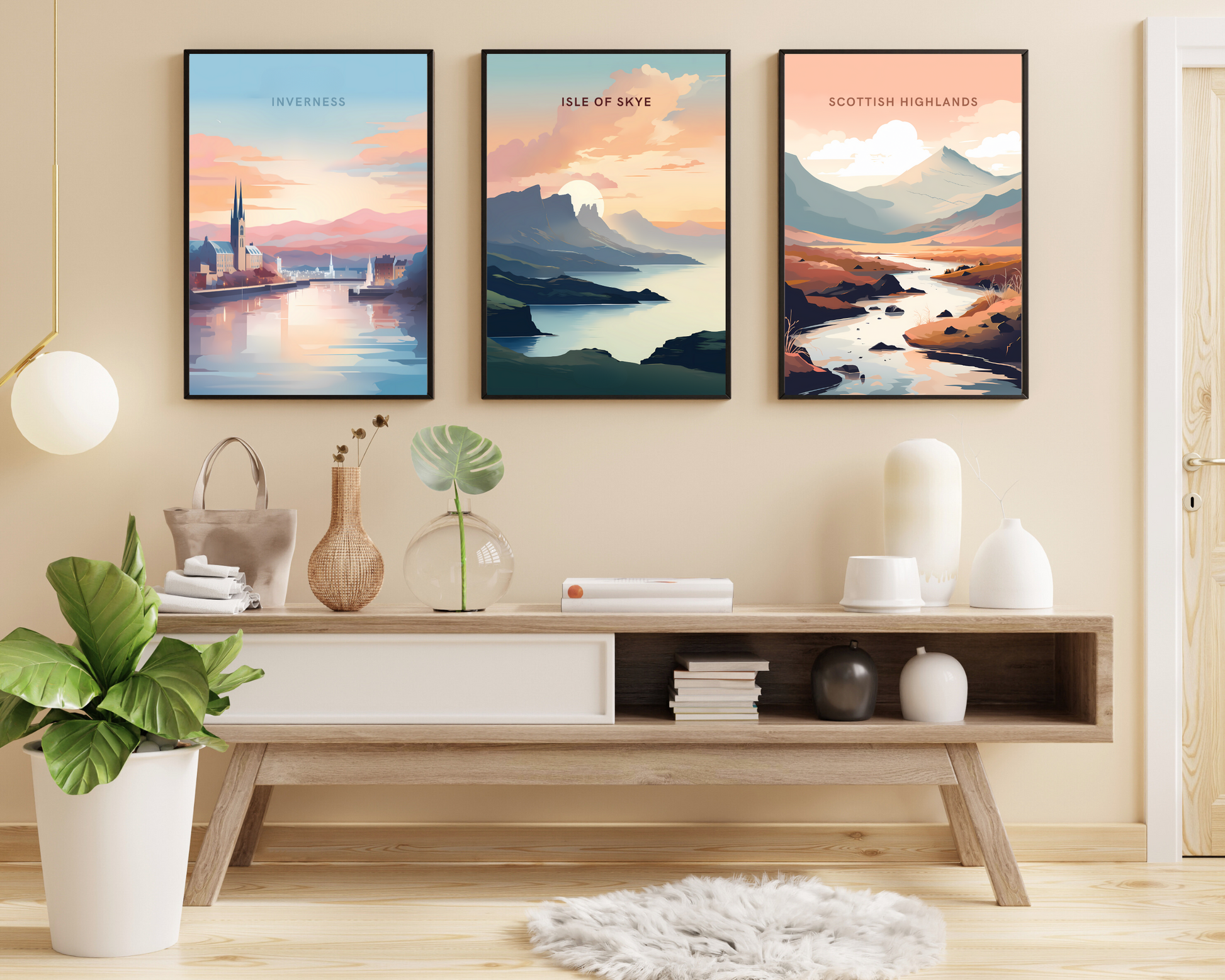 Isle of Skye Scotland Travel Poster Print - Pitchers Design