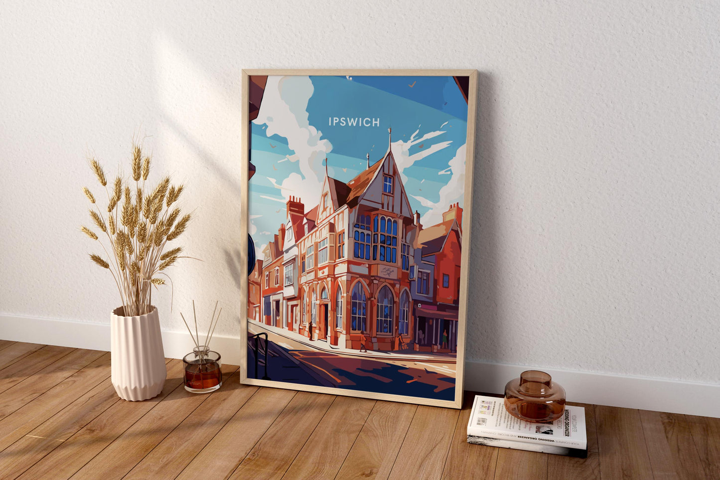 Ipswich England UK Travel Print Poster