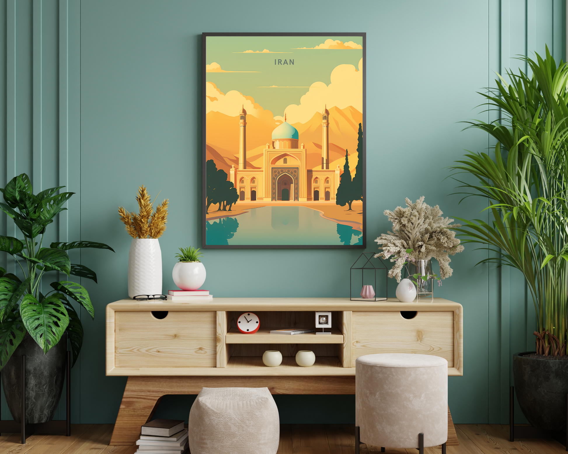 Iran Travel Poster Print - Pitchers Design