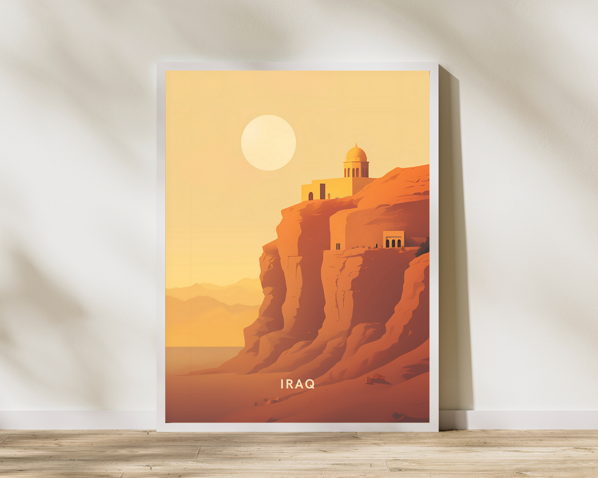 Iraq Desert Travel Poster Print - Pitchers Design