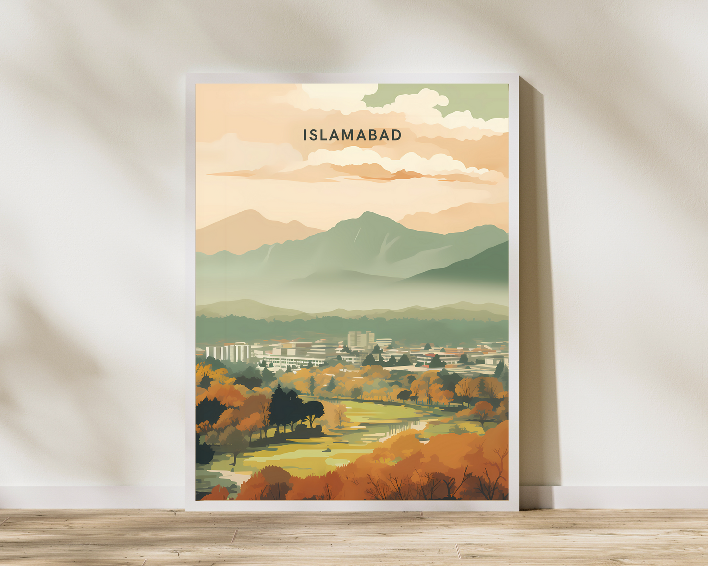 Islamabad Pakistan Travel Poster Print - Pitchers Design