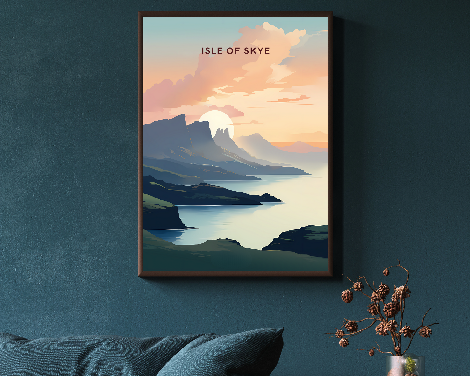 Isle of Skye Scotland Travel Poster Print - Pitchers Design