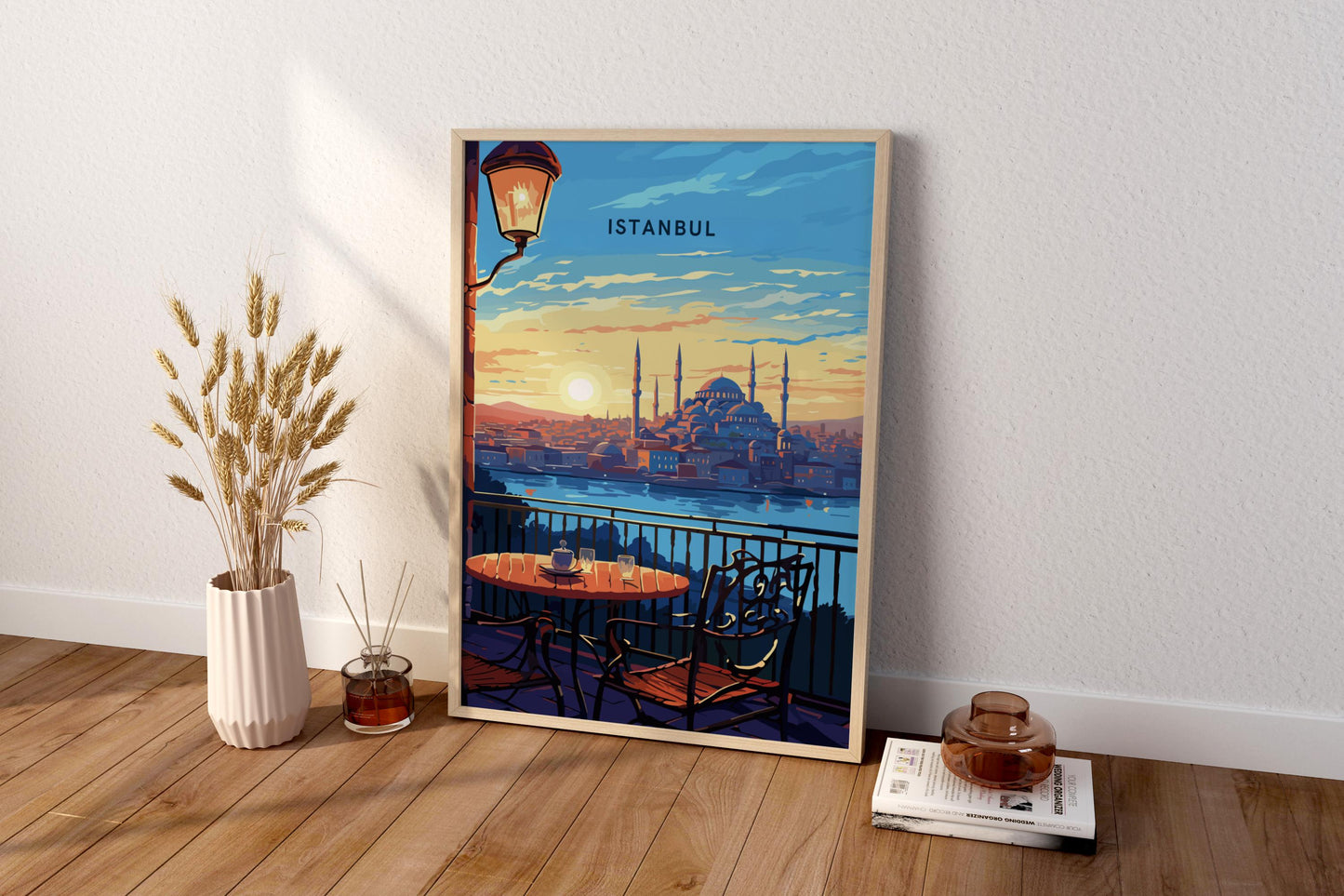 Sonnenuntergang über Istanbul Türkei Reisedruck Poster