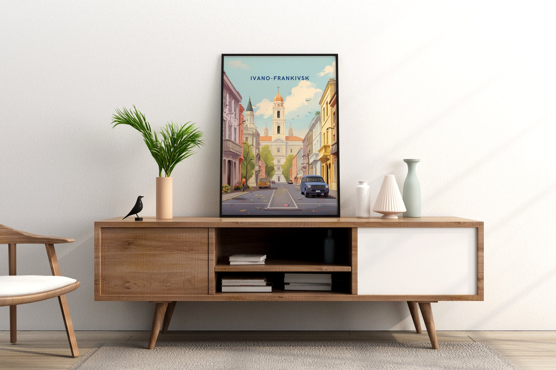 Ivano-Frankivsk Ukraine Travel Print Poster - Pitchers Design