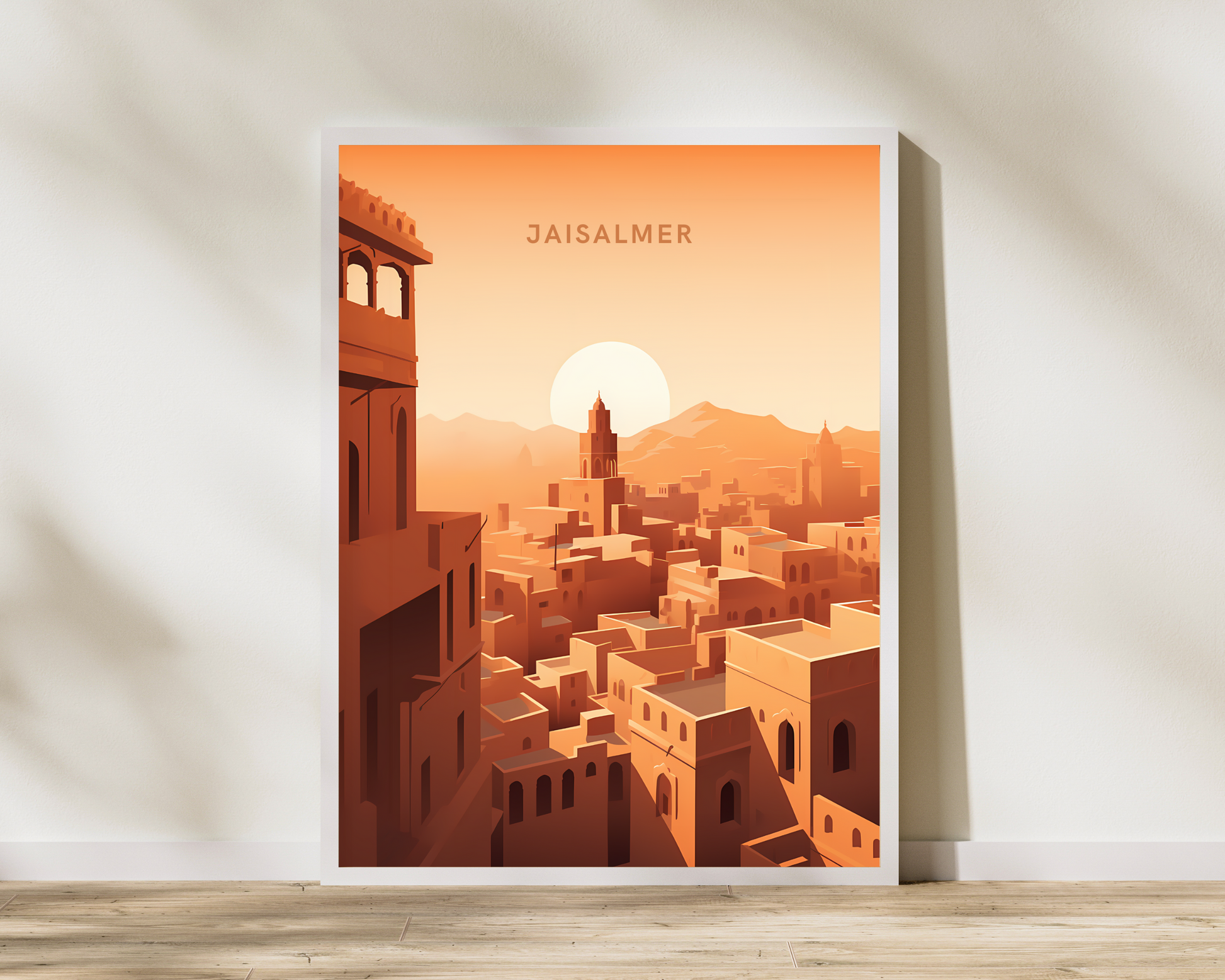 Jaisalmer India Travel Poster Print - Pitchers Design