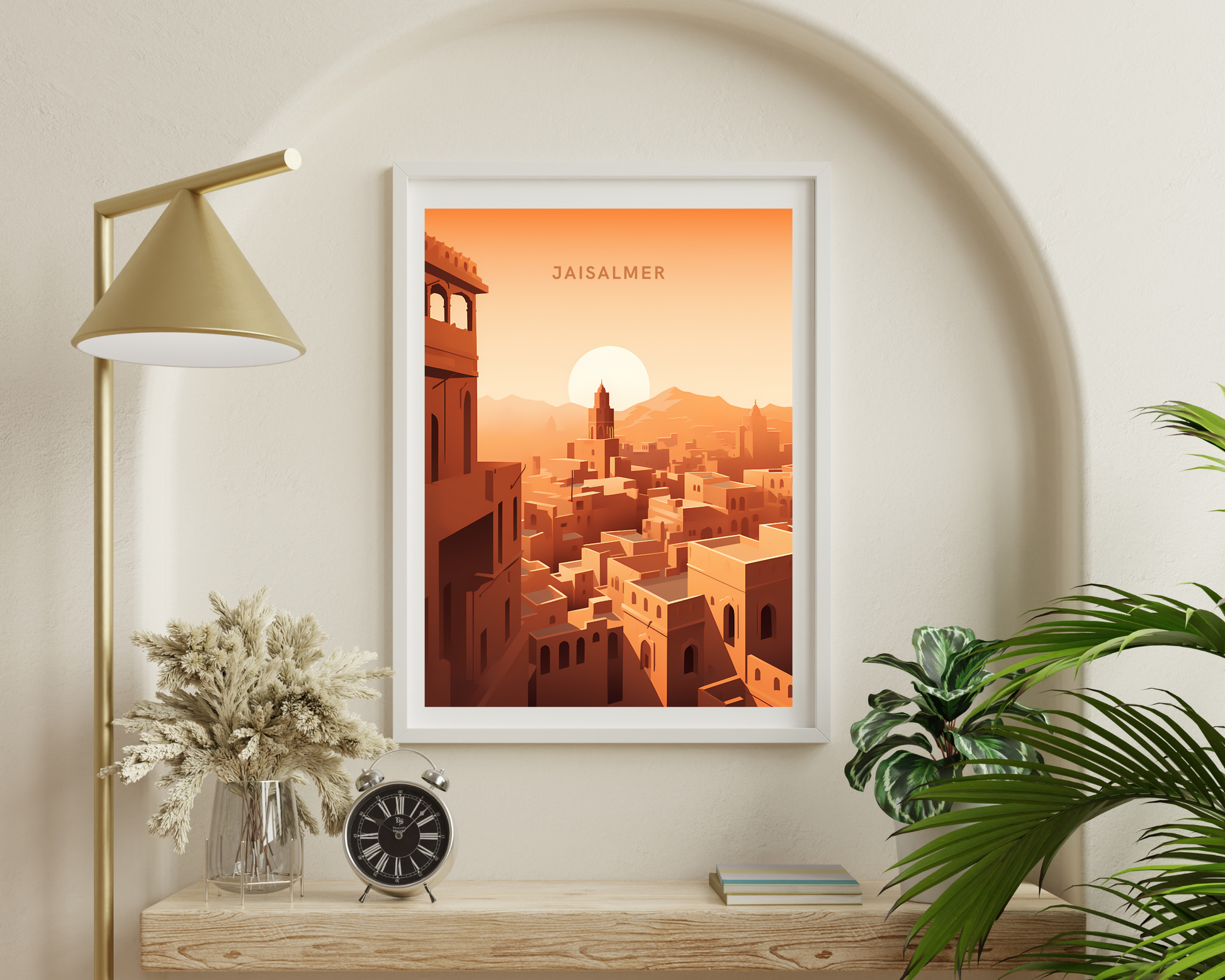 Jaisalmer India Travel Poster Print - Pitchers Design