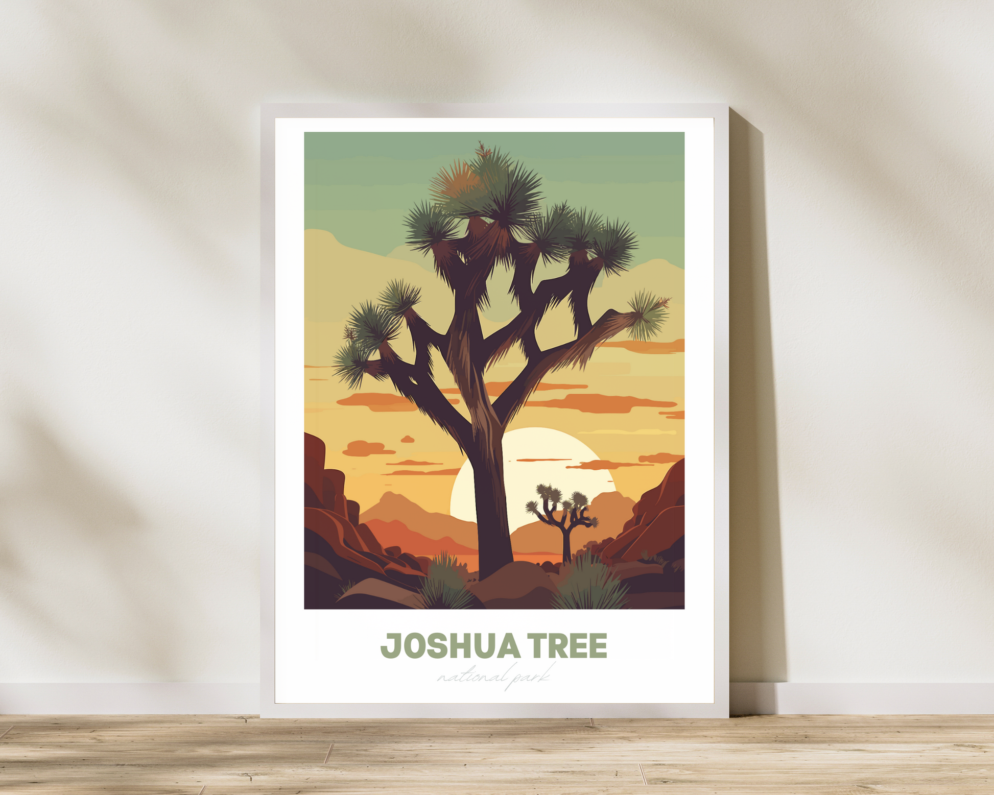 Joshua Tree National Park Travel Poster Print - Pitchers Design