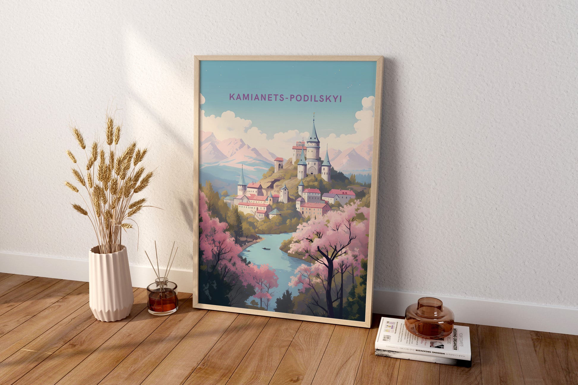 Kamianets-Podilskyi Ukraine Travel Print Poster - Pitchers Design