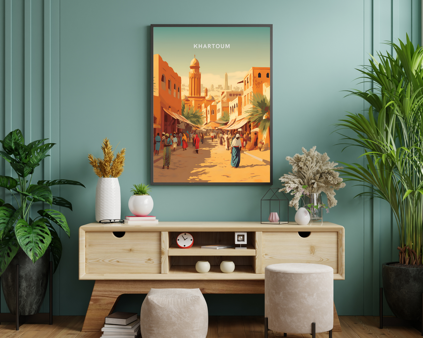 Khartoum Sudan Travel Poster Print - Pitchers Design