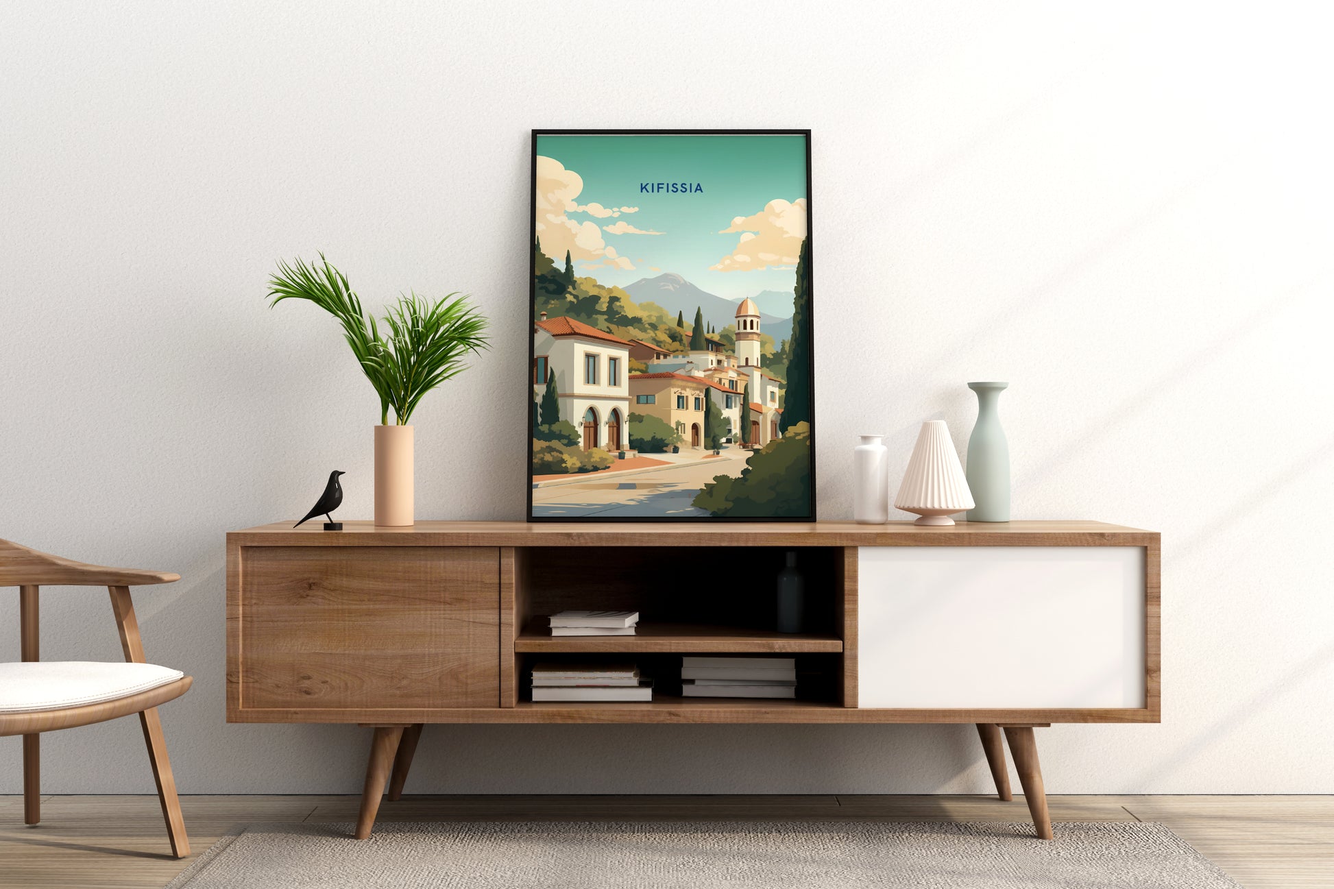 Kifissia Greece Travel Print Poster - Pitchers Design