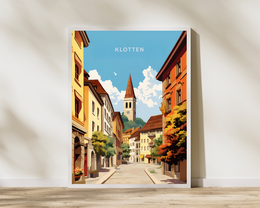 Klotten Germany Travel Poster Print - Pitchers Design