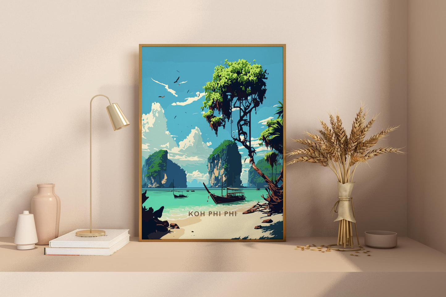 Koh Phi Phi Thailand Reisedruck Poster