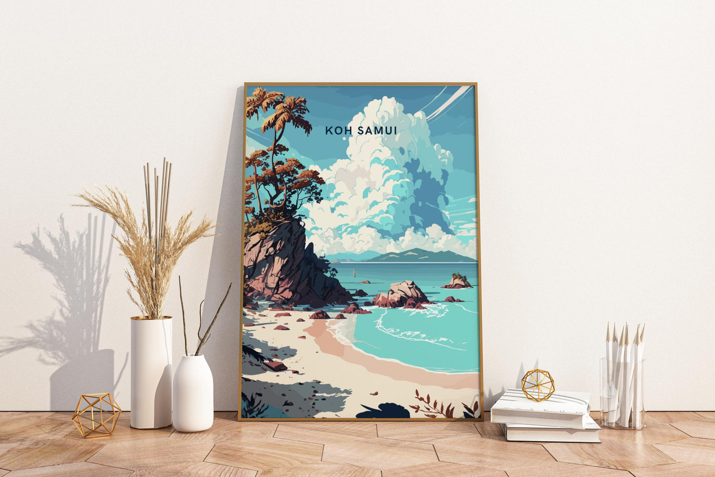 Koh Samui Thailand Travel Print Poster