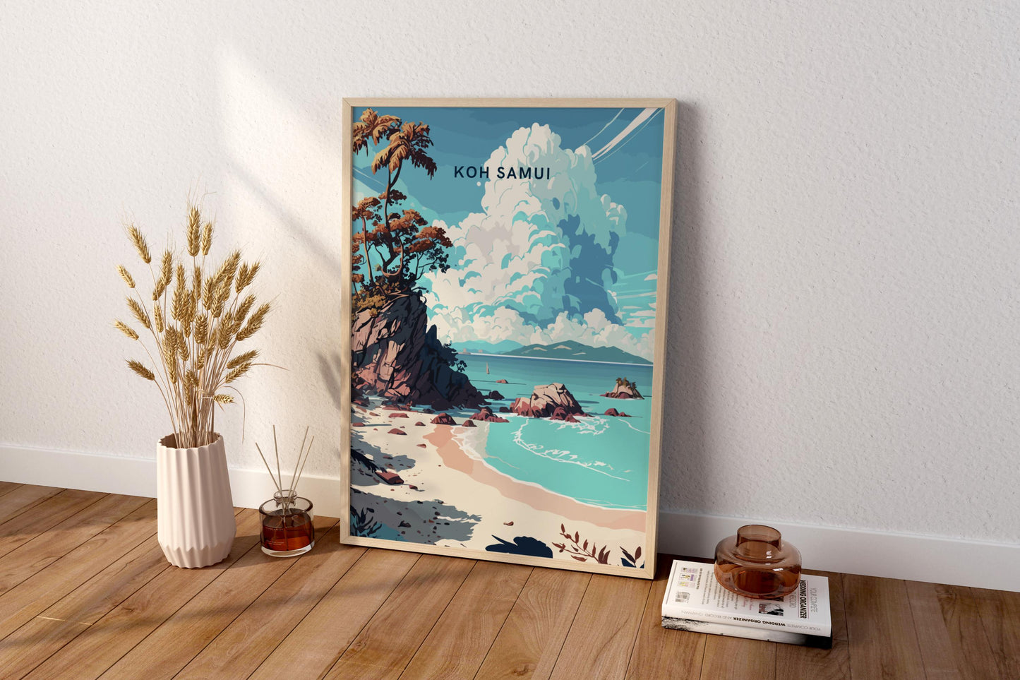 Koh Samui Thailand Travel Print Poster