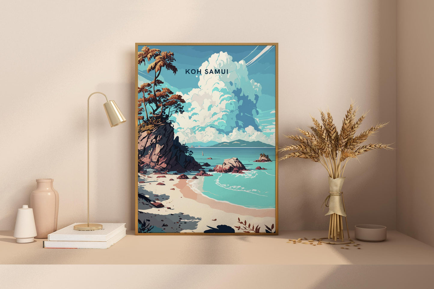 Koh Samui Thailand Travel Print Poster