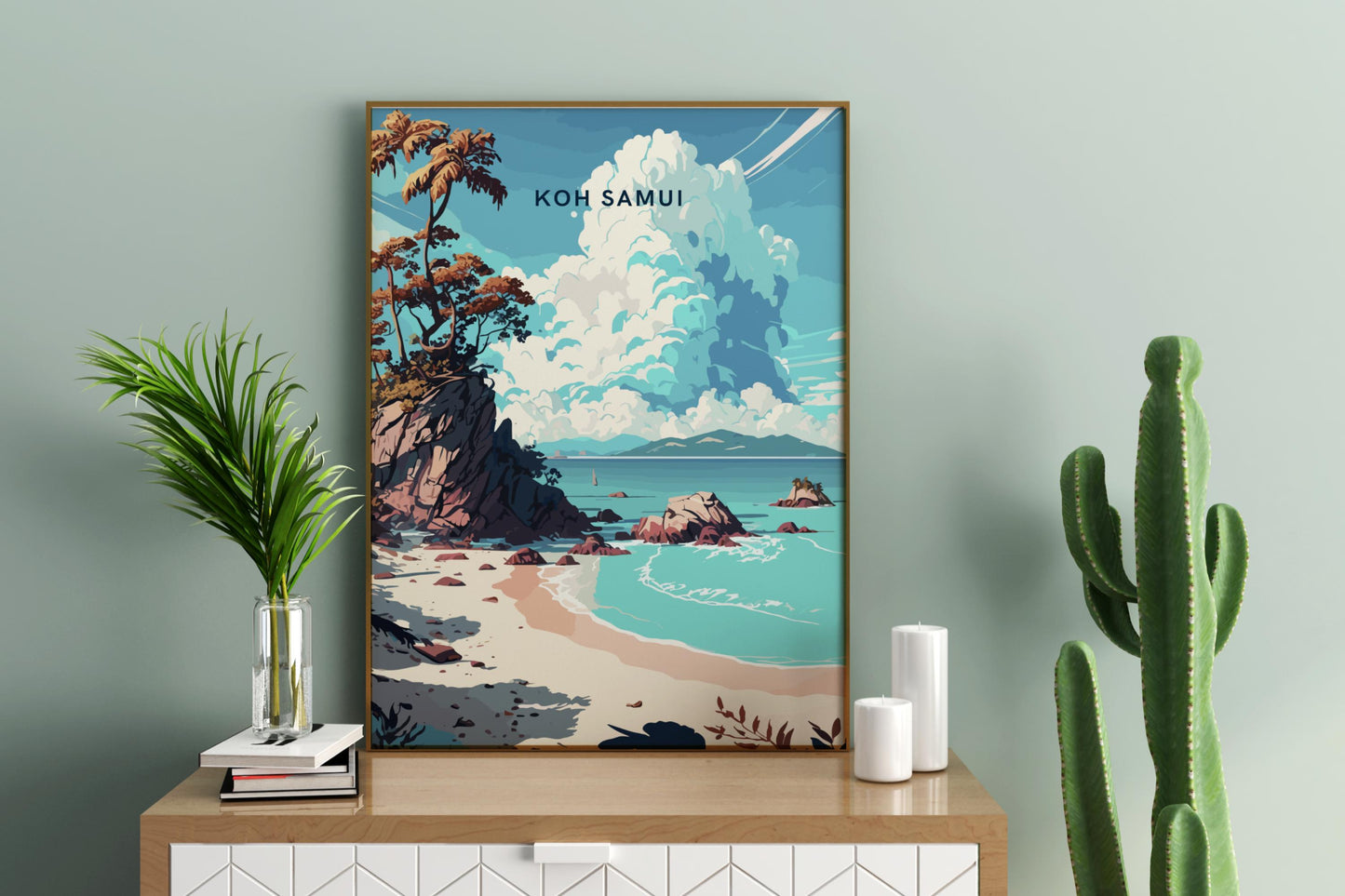 Koh Samui Thailand Travel Print Poster