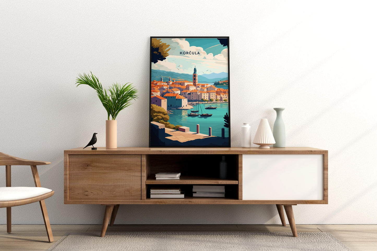 Korčula Croatia Travel Print Poster