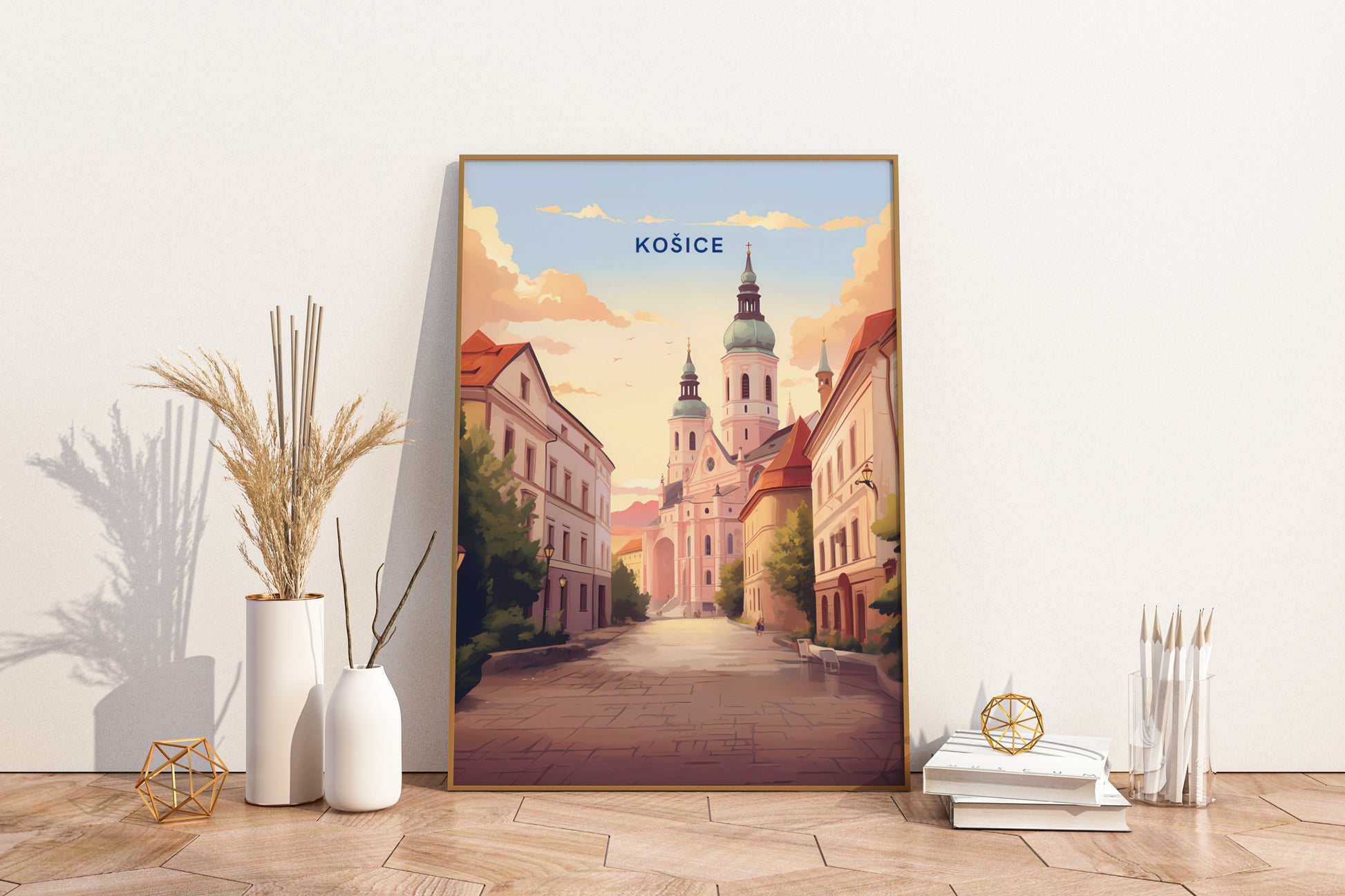 Košice Slovakia Travel Print Poster - Pitchers Design