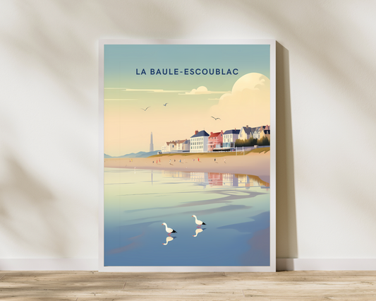 La Baule-Escoublac France Travel Poster Print - Pitchers Design